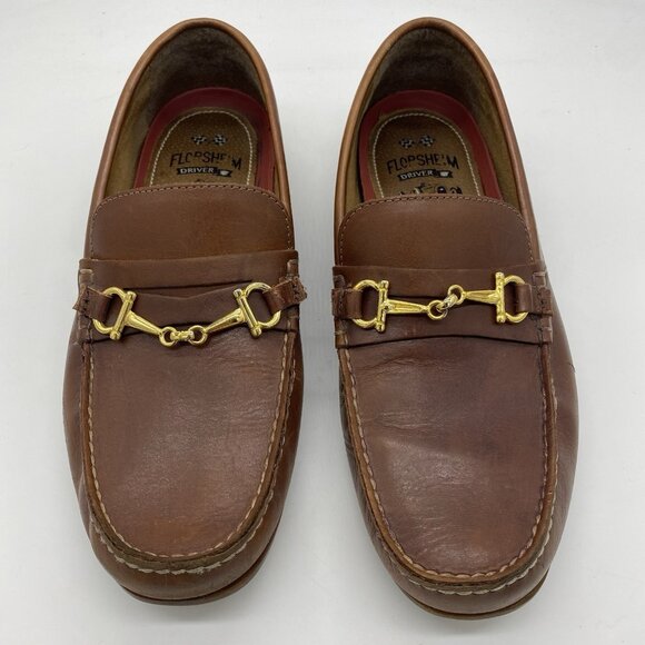 Florsheim Horsebit Driving Loafer Men\'s 11 Brown Leather Moc Toe Penny Driver main image 12